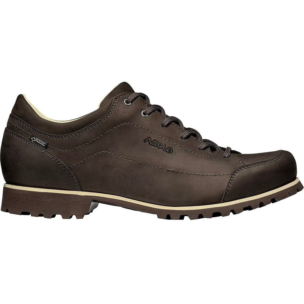 Asolo Town GV Nubuck Gore-Tex Low Hiking Shoe Vibram Sole Brown Approach Outdoor
